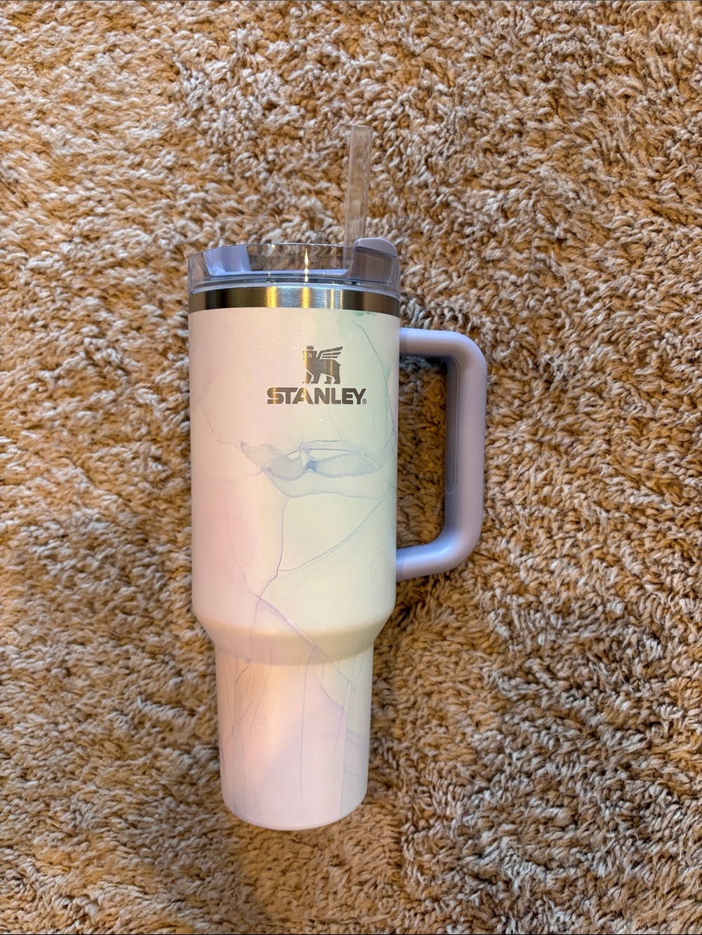 Stanley Lavendar Travel Tumbler with Handle